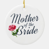 Mère de la Mariage mariée Calligraphie | Ornement (Dos)