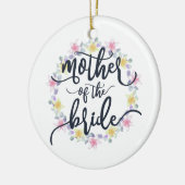 Mère de la Mariage mariée Calligraphie | Ornement (Gauche)