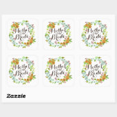 Mère de la mariée Aquarelle Mariage Sticker Seal (Feuille)
