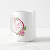 Mère de la mariée Floral Mariage classique Mug (Devant gauche)