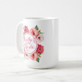 Mère de la mariée Floral Mariage classique Mug (Devant gauche)