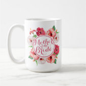 Mère de la mariée Floral Mariage classique Mug (Gauche)