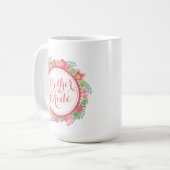 Mère de la mariée Floral Mariage classique Mug (Devant gauche)