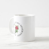Mère de la mariée Floral Rose Bouquet Mug (Devant gauche)