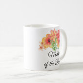 Mère de la mariée florale Bouquet Mug (Devant droit)