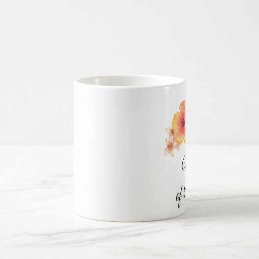 Mère de la mariée florale Bouquet Mug (Centre)