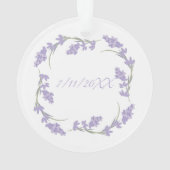 Mère de la mariée Lavender Floral Wreath (dos)