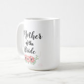 Mère de la mariée mariage mug (Devant gauche)