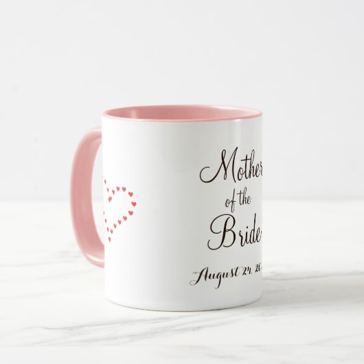 Mère de la mariée Mug (Devant gauche)