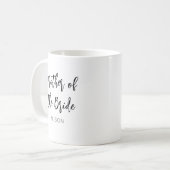 Mère de la mariée mug mariage noir blanc (Devant gauche)