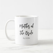 Mère de la mariée mug mariage noir blanc (Gauche)