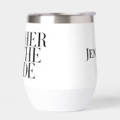 Mère de la mariée Noir Moderne Élégante Personnali (Gauche)