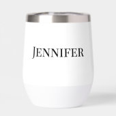 Mère de la mariée Noir Moderne Élégante Personnali (Arrière)