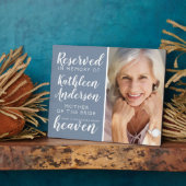 Mère de la mariée Réservé Photo Plaque commémorati (Côté)