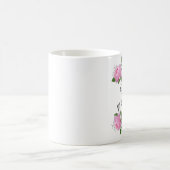 Mère de la mariée Roses Personnalisé café Mug (Centre)