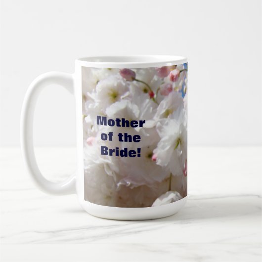Mère de la mariée tasses Mariage Fleurs de fleurs (Gauche)