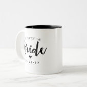 Mère de la Mug Mariée Personnalisez votre date (Devant gauche)