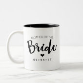 Mère de la Mug Mariée Personnalisez votre date (Gauche)