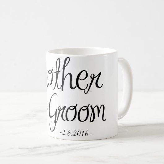 Mère de la tasse de café de marié (Devant droit)