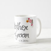 Mère de la tasse de café fleurie de marié (Devant droit)
