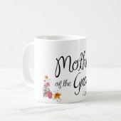 Mère de la tasse de café fleurie de marié (Devant gauche)