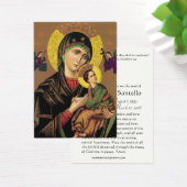 Mère de l'aide perpétuelle Prière funéraire Carte  (Bureau)