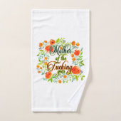 Mère de l'année F*cking Fleur sauvage Floral Maman (Serviette à main)