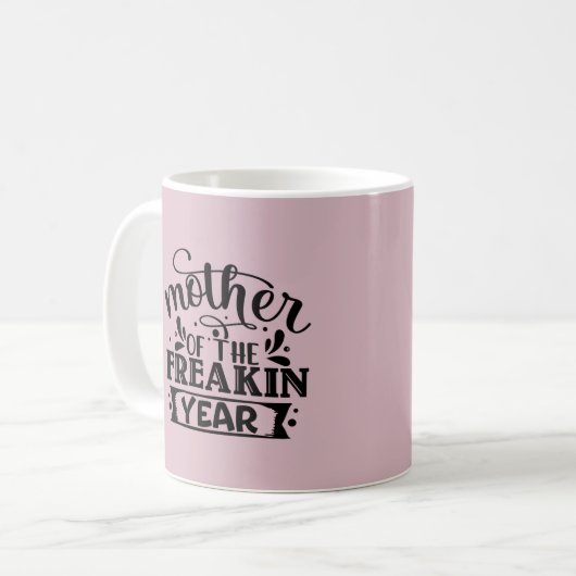 Mère de l'année Freakin Café Mug (Devant gauche)