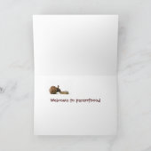 Mère de lapin et bébé - nouvelle carte de bébé (Intérieur)