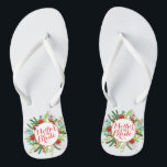 Mère de l'épouse Noël Mariage tongs volte-face<br><div class="desc">Pour plus de personnalisation,  cliquez sur le bouton "Personnaliser" et utilisez notre outil de conception pour modifier ce modèle. Si les options sont disponibles,  vous pouvez modifier le texte et l'image en cliquant simplement sur "Modifier/Supprimer le texte ou l'image ici" et ajouter le vôtre. Conçu par Freepik.</div>
