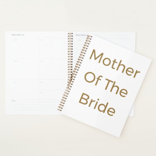 Mère De L'Épouse Or Blanc Mariage Cadeau Faveur (Devant avec enveloppe)