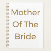 Mère De L'Épouse Or Blanc Mariage Cadeau Faveur (Devant)