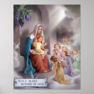 Mère de Mary de Dieu, la Vierge Marie, affiche