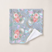 Mère de Pearl Abalone Roses roses roses (Gant de toilette)