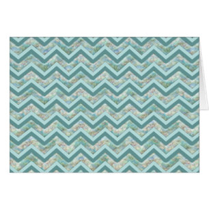 Mère de Pearl Turquoise ZigZag