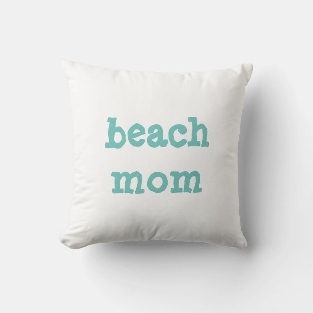 mère de plage Coussin de jet (Recto)