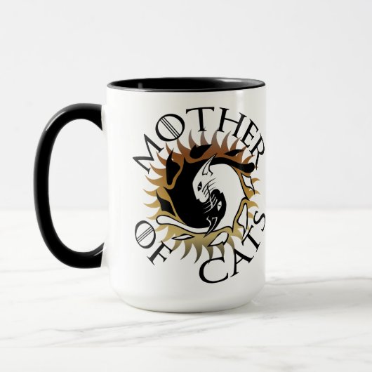 Mère de tasse de café de chats (Gauche)