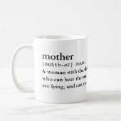 Mère… Définition d'une tasse drôle de maman (Gauche)