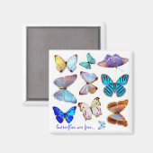 Mère des papillons Pearl Magnet par S Ambrose (Recto/Verso)