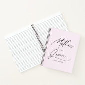 Mère du Carnet Groom Chic Script (Intérieur)