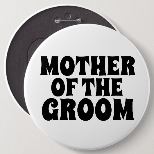 MÈRE DU GROUPE Bouton large rond BADGE (Devant & derrière)