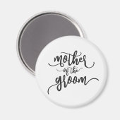 Mère du Marié Calligraphie de Mariage | Aimant (Recto/Verso)