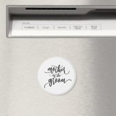 Mère du Marié Calligraphie de Mariage | Aimant (In Situ (Lave-vaisselle))