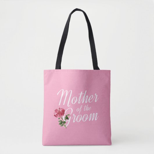 Mère du Marié Calligraphie de Mariage | Sac Cabas (Devant)