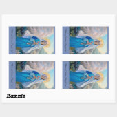 Mère du salut autocollant rectangulaire (Feuille)