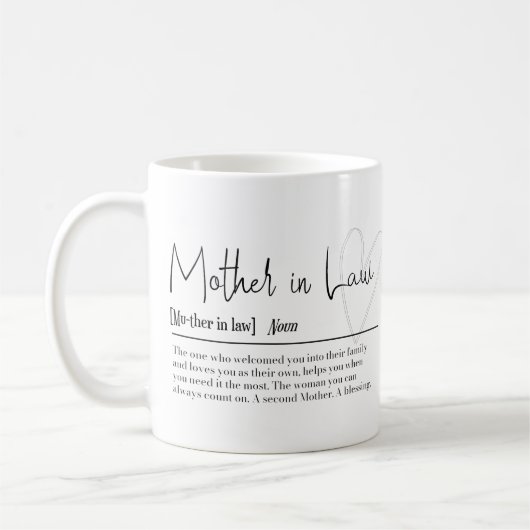Mère en droit Mug Cadeau (Gauche)