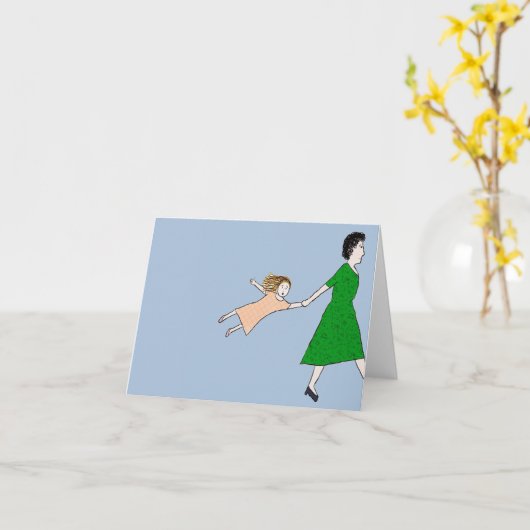 Mère est dans une carte de billets d'urgence (Fleur jaune)