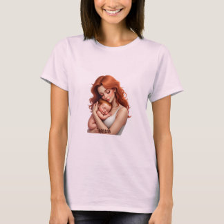 Mère et Bébé Amour - Coeur de connexion T-shirt