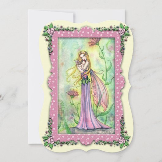 Mère et bébé Fairy Baby Douche Invitations (Devant)