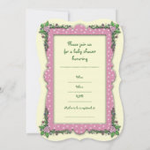 Mère et bébé Fairy Baby Douche Invitations (Dos)